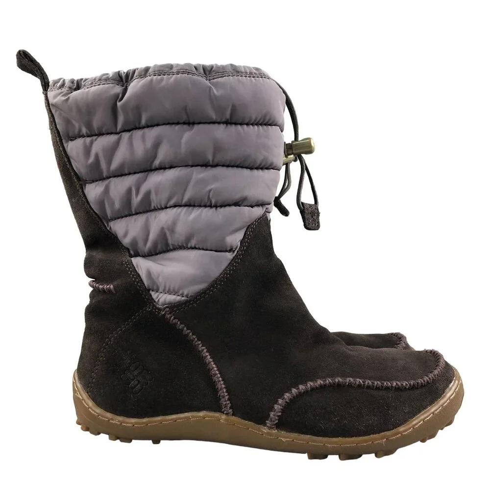 Columbia Women's Size 7.5 Minx Moccasin Brown Waterproof Drawstring Boots